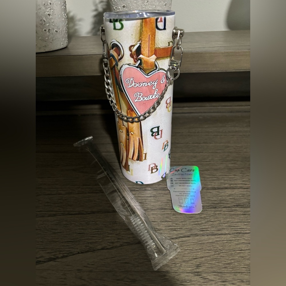 Dooney & Bourke Custom Made Tumbler with Chain